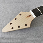 6 String  V shaped DIY Electric Guitar Kit Canadian Maple Neck CR part set neck — photo 4
