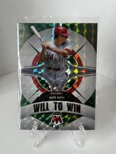 2022 Panini Mosaic Baseball - Will to Win Green Mosaic Prizm #WW-6 Pete Rose RIP
