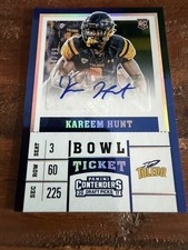 Kareem Hunt 2017 Panini Contenders Draft Picks Bowl Ticket Variation /99 Rookie