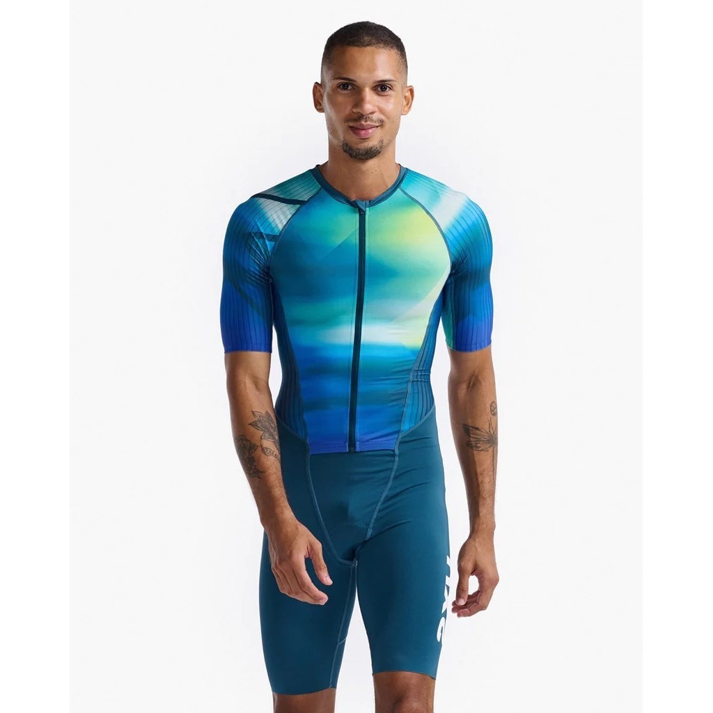 2XU Men's Aero Sleeved Tri Suit Size L MT6426d-SpringGreen NWT | eBay