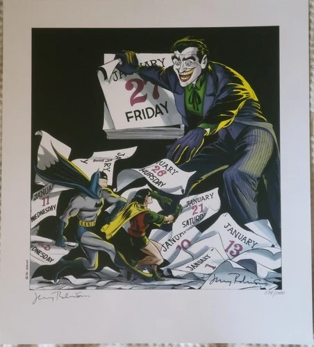 JERRY ROBINSON Detective Comics #71 cvr 99/1000 ltd signed print. Batman, Joker