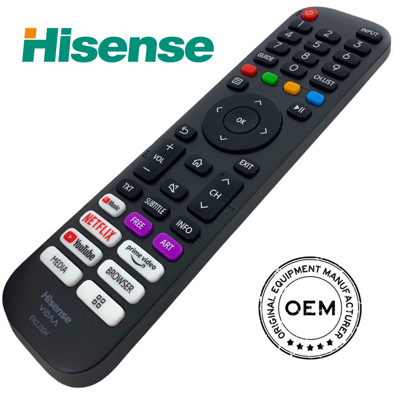 Оригинальный телевизор Hisense TV Fernbedienung für 43A7100F 58A7100F A7300F H58A7100F
