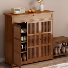 Scarpiera antica bambù scarpiera alta scarpiera scarpiera vintage legno