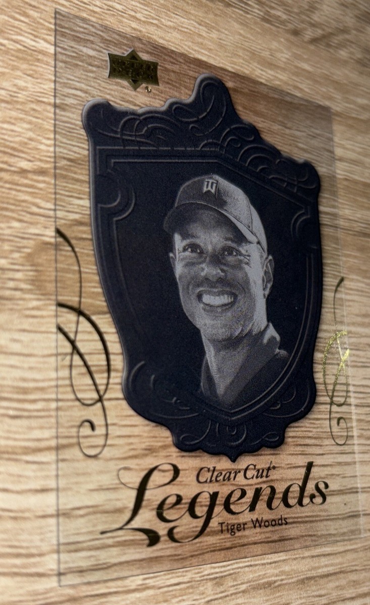 2024 Upper Deck Clear Cut Legends Tiger Woods #CCL-1, Awesome Card