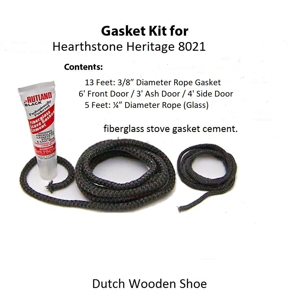Hearthstone Heritage wood stove 8021 Gasket - 90-58210 Replacement Kit |  eBay