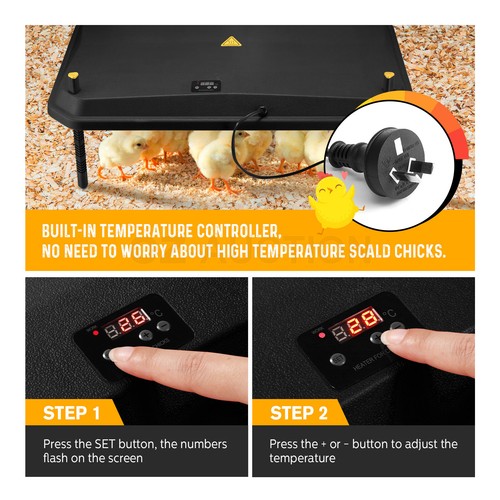 Chick Brooder Heating Plate Warmer Chicken Coop Brooding Heater Poultry Duckling - Picture 45 of 61