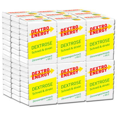 (17,49 /1kg) Dextro Energy Vitamin C Zitrone, Traubenzucker 18 Pack.