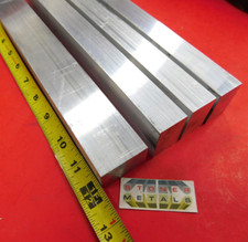 4 Pieces 1" X 1-1/2" ALUMINUM 6061 FLAT BAR 12" long T6511 SOLID Mill Bar Stock