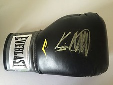 Kevin MItchell Hand Signed Black Lonsdale Boxing Glove 1.