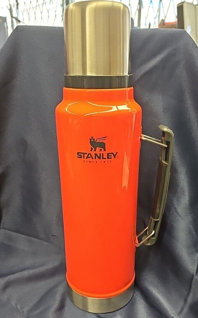 New 1.5 QT Stanley Cup Blaze Orange Travel Mug | eBay