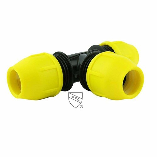 3/4 in. IPS DR 11 Underground Yellow Poly Gas Pipe Tee eBay