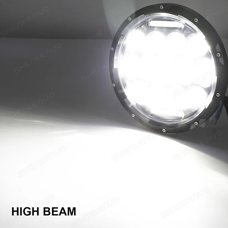 For Yamaha XJ XS 250 400 600 650 750 850 1100 Virago 7" Inch LED Headlight Hi Lo - Image 3 of 4