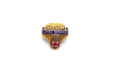 Vintage Gibson 10k Yellow Gold 15 Year Service Pin