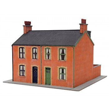 Peco LK-208 Victorian Houses Semi Detached Wood Kit OO Gauge