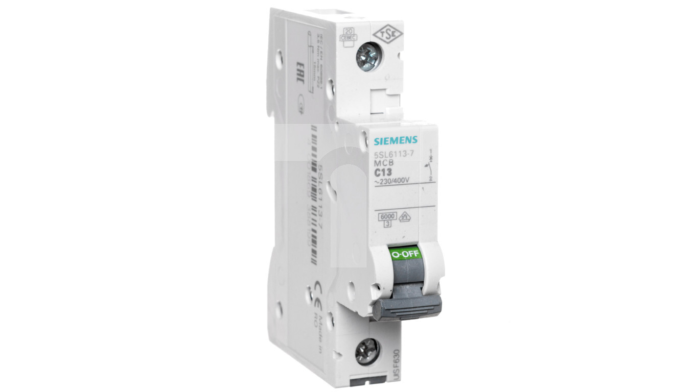 Miniature circuit breaker 1P C 13A 6kA AC 5SL6113-7 /T2UK