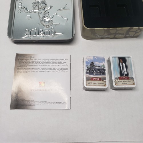 Timeline Americana Historia Juego de Cartas Lata 110 Cartas 100% Completo Asmodee 2014 - Imagen 8 de 16
