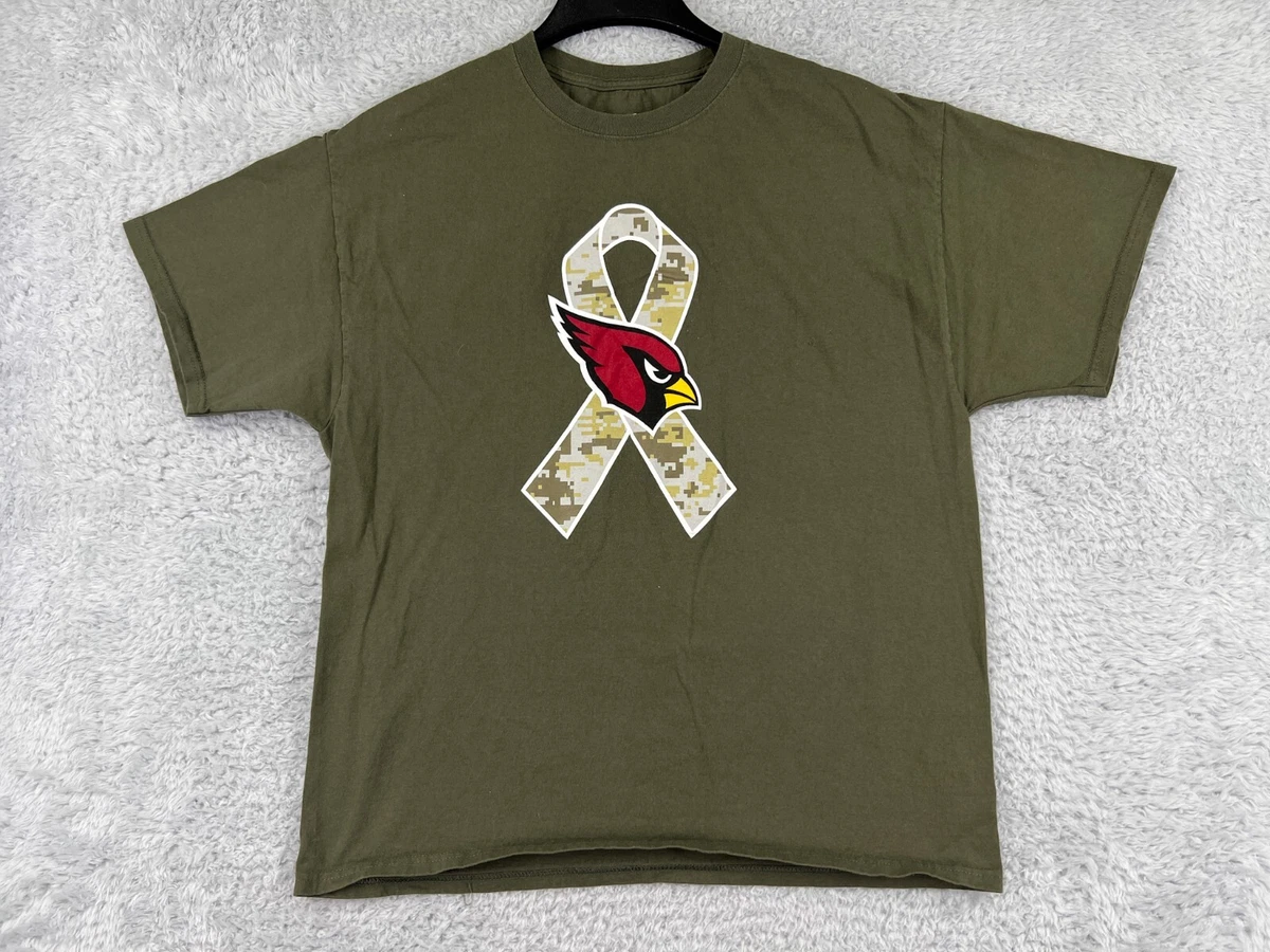 Arizona Cardinals Shirt Mens Large Green Digital Camo Recognition Of  Veterans