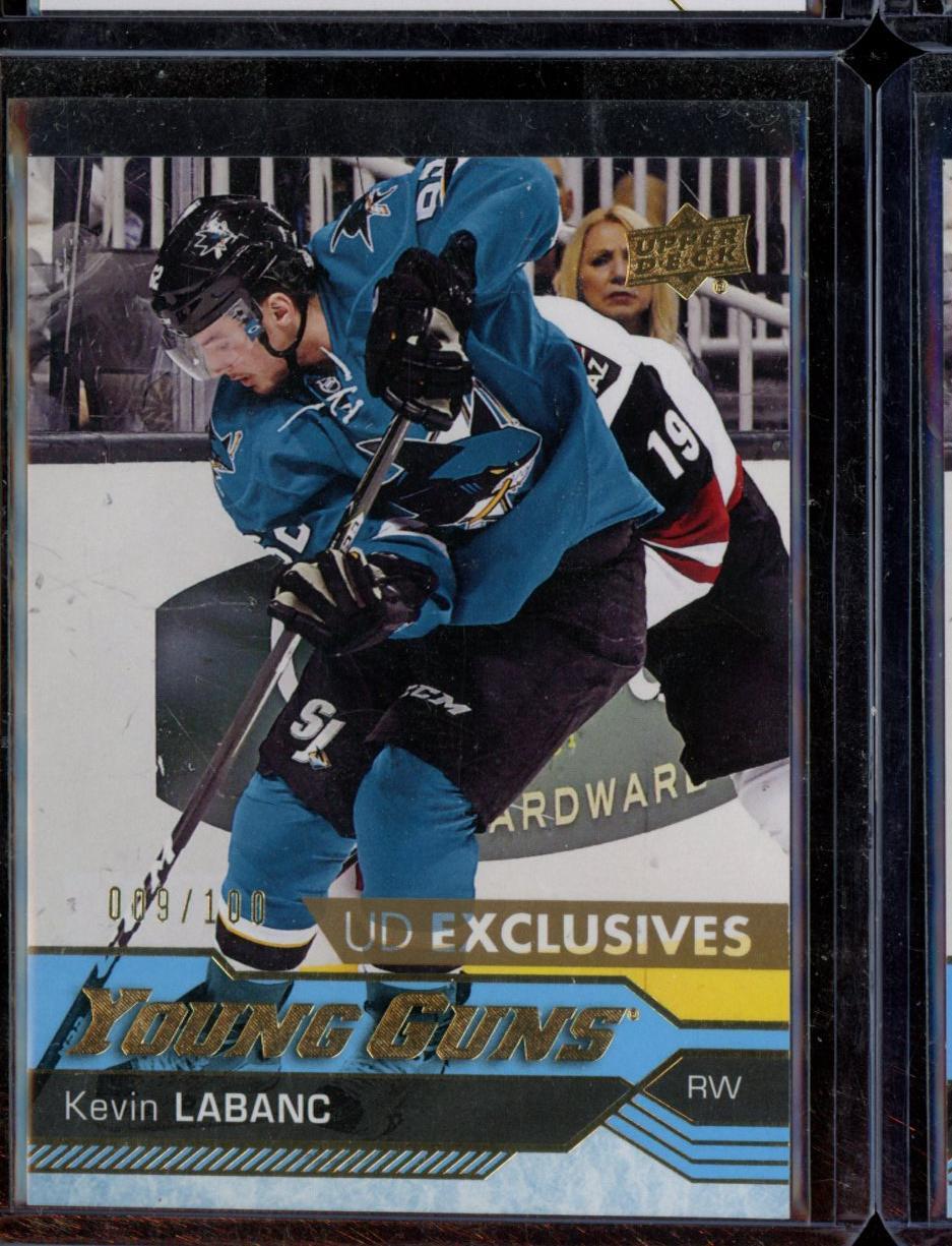 Kevin Labanc 2016-17 UD Two Young Guns YG UD Exclusives 486 Rookie RC /100