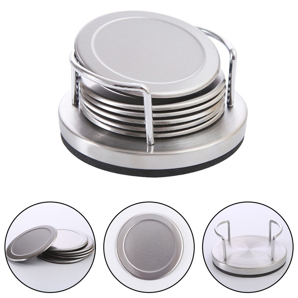 Coasters Stainless Steel Heat Insulation Mats Household HeatResistant