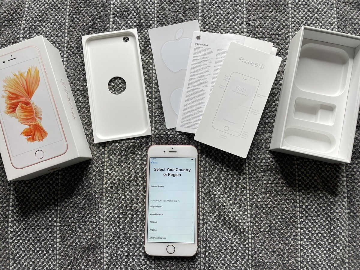 Apple iPhone 6s Rose Gold 64GB AT&T Network A1633 CDMA + GSM Apple iPhone 6s Rose Gold 64GB AT&T Network A1633 CDMA + GSM