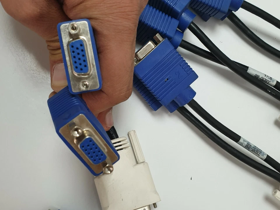 10x Original HP DMS-59 auf 2 x VGA Splitter Y Adapter Grafikkarte Kabel DMS 59 - Bild 2 von 4