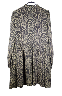 GANNI Leopard Georgette A-LINE SHORT DRESS Size 42 Green black VISCOSE + lining | eBay UK GANNI Leopard Georgette A-LINE SHORT DRESS Size 42 Green black VISCOSE + lining | eBay UK