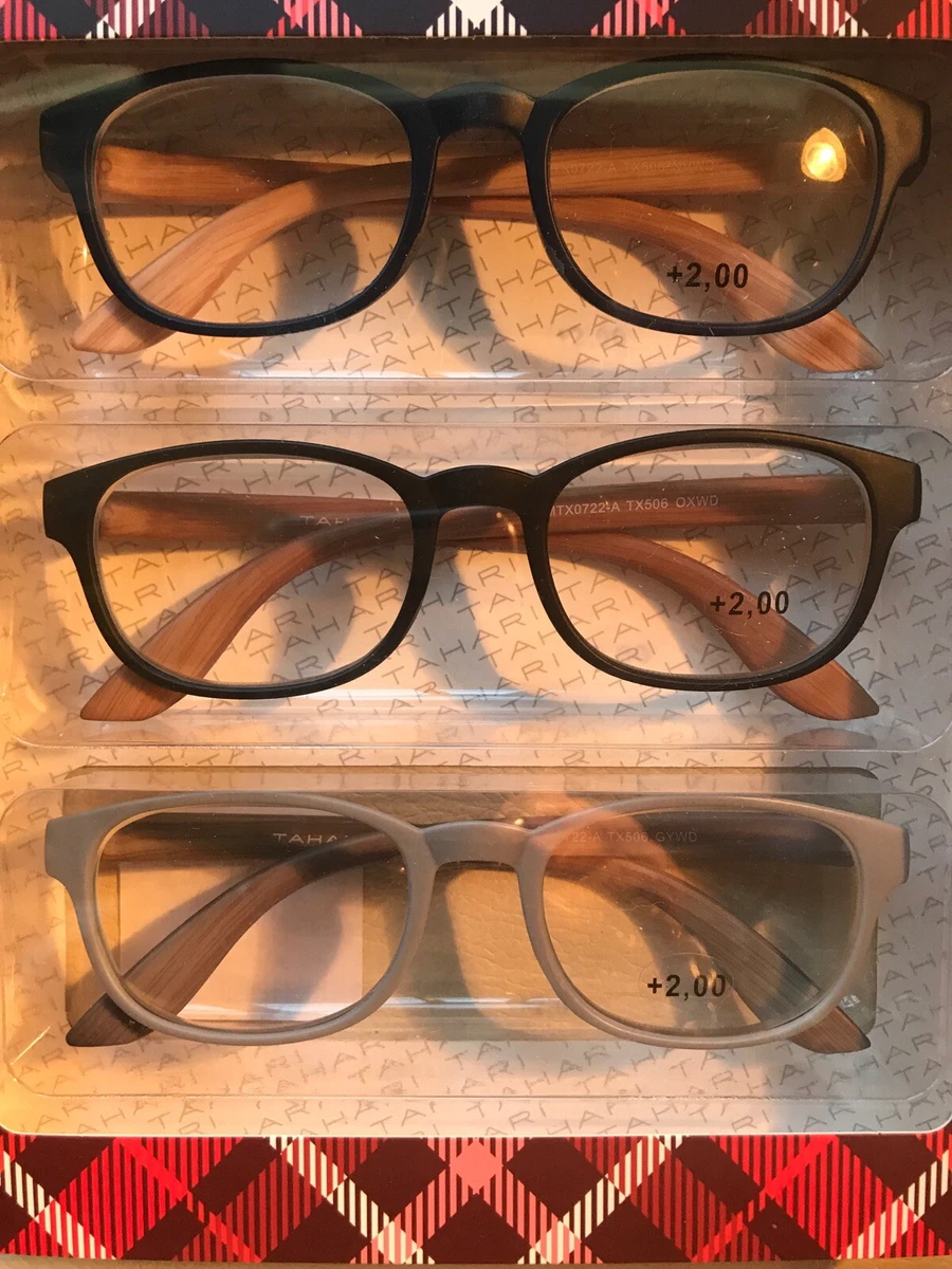 Elie Tahari Fashion Reading Glasses 2.50 Blue Black Grey