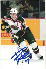 Filip Kuba Autographed 4x6 Color Photo Minnesota Wild #17 Team Captain