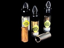 ROCK SLIDE GUITAR SLIDE  YOUR CHOICE OF POLISHED, AGED BRASS OR NICKEL OR GLASS