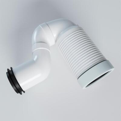 S-Adapter Anschlusstutzen Anschlussbogen Abflussrohr Rohrbogen für Stand-WC