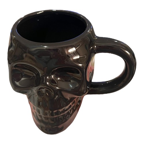 Figural Black Skull Character Mug Gothic Halloween New - Picture 4 of 8