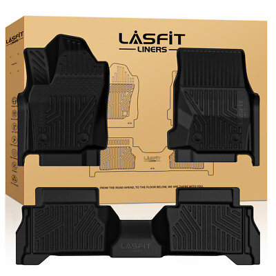LASFIT Floor Mats for Toyota Tacoma Hybrid 2024 2025 1st & 2nd Row Floor Liners