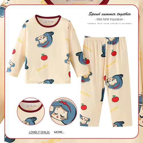 Kuromi Pajamas Sleepwear Long Sleeve Kids Home Clothes 2-piece Set - Picture 13 of 34