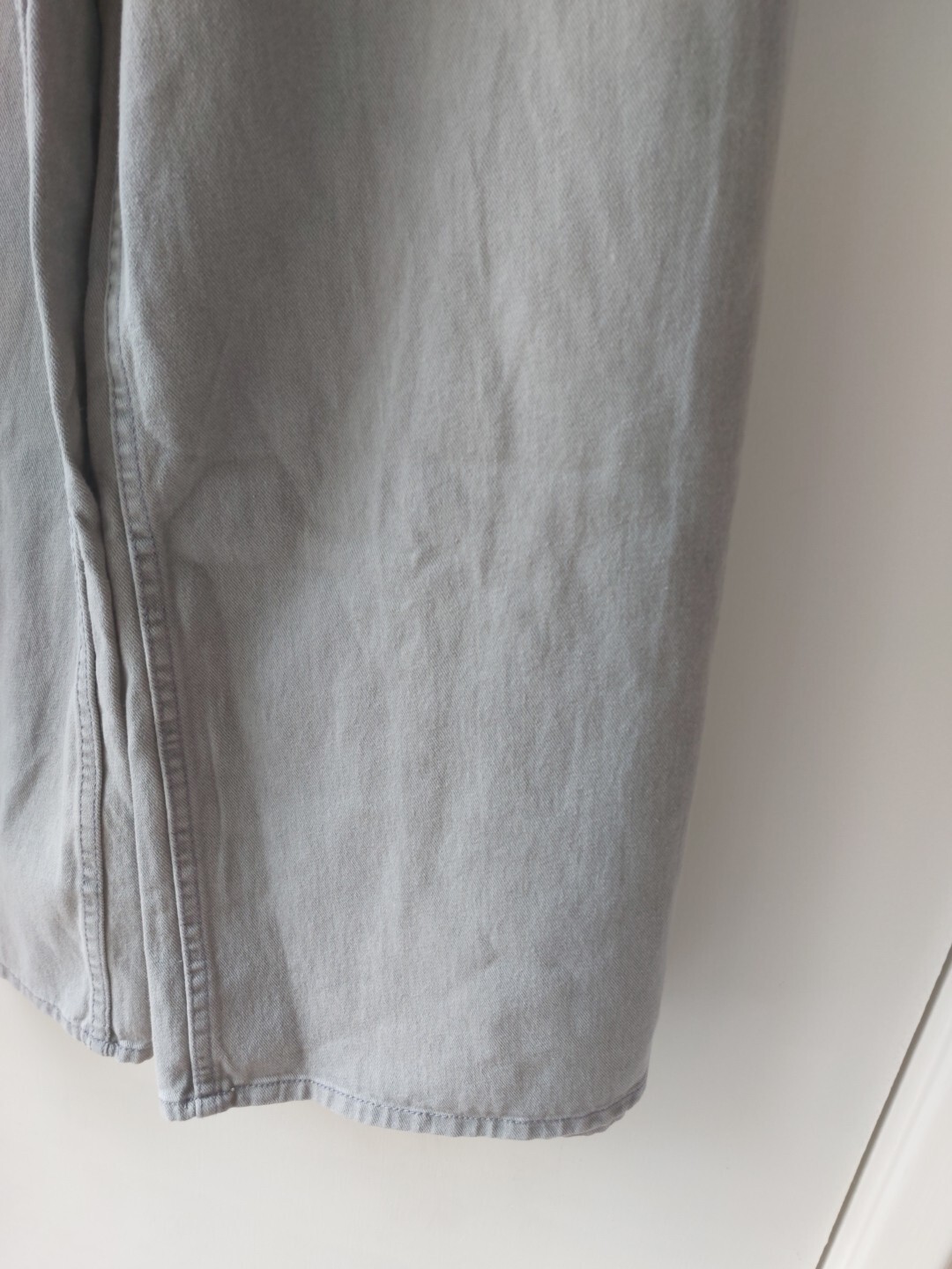 FRENCH CONNECTION DENVER DENIM RELAXED WIDE LEG COLOUR ARCTIC GREY SIZE 8 BNWT image 8