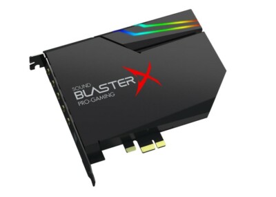 Creative Sound BlasterX AE-5 Hi-Resolution PCIe Gaming Sound Card DAC RGB Aurora