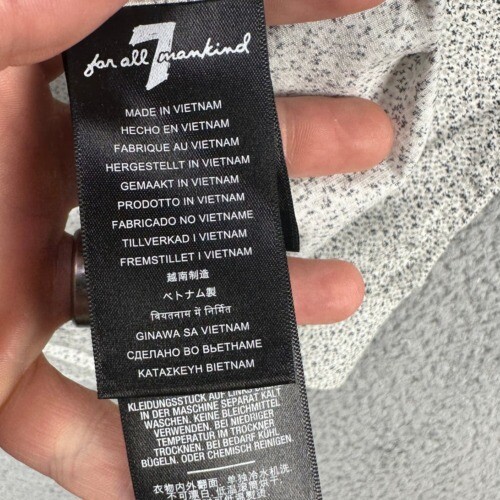 7 For All Mankind Shirt Adult 2XL Grey Floral Button Up Long Sleeve Mens NEW - Picture 7 of 13