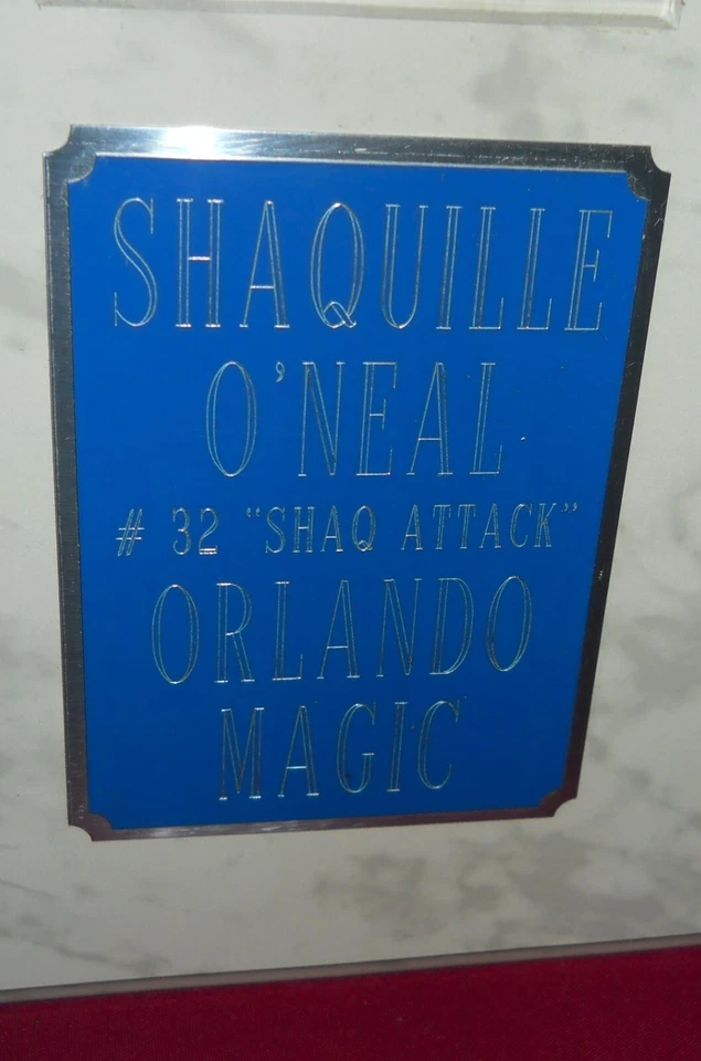 Placa Shaquille O’Neal 1er Año Edición Limitada NBA 93 Orlando Magic Rebound King Foto 3 de 4
