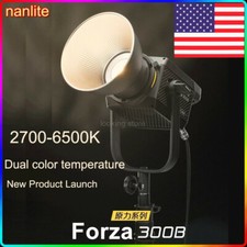 NANLITE Forza 300B Bi-color 2700K-6500K LED Video Light Kit CRI96 COB Daylight