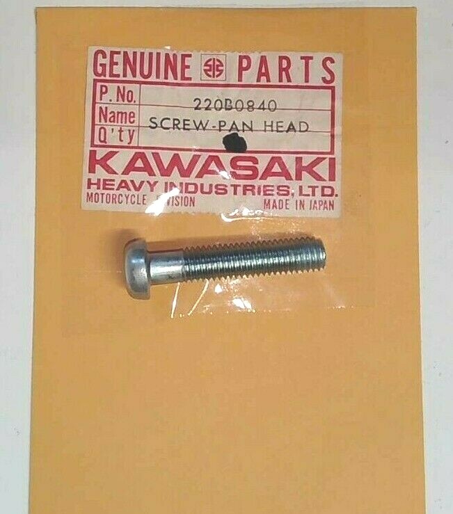 NOS GENUINE KAWASAKI 1972-1975 8X40 F9 Pan Head Screw 220B0840