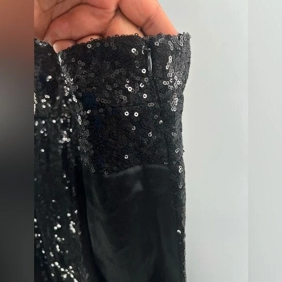 Boohoo Boutique Alice Satén Correa Ajustable Lentejuelas Peto Mono Talla 12 Foto 4 de 4