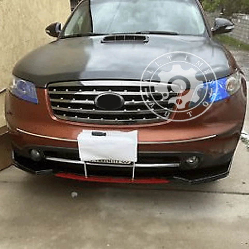 Front Bumper Spoiler Panel RED Lip Body Kit For INFINITI FX35 FX37 FX45 FX50 AB - Изображение 2 из 4