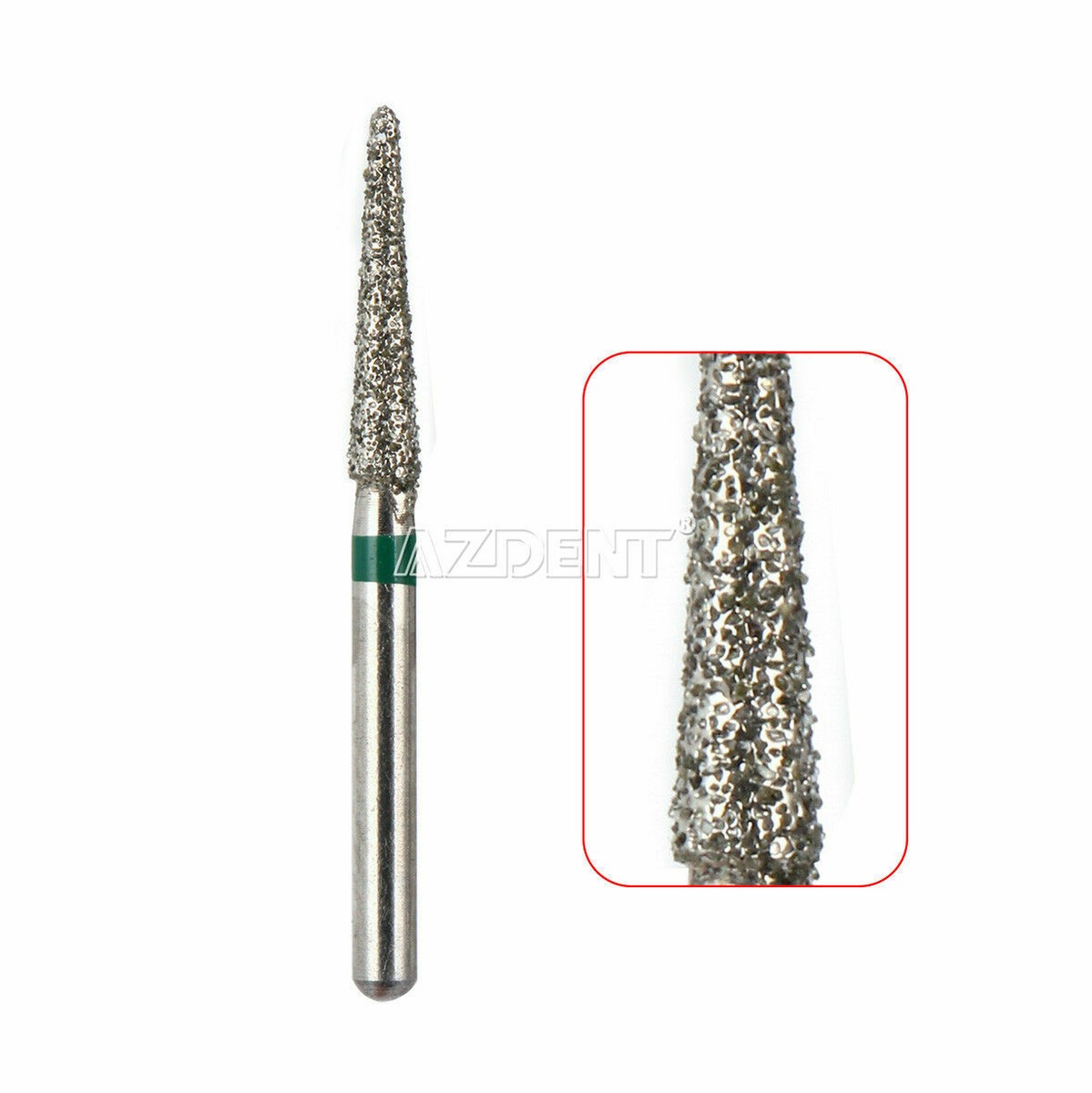 AZDENT Dental Diamond Burs FG Drills 100 Size for High Speed