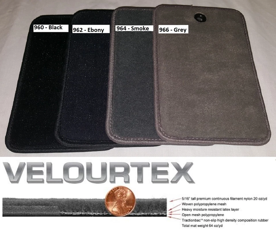 Lloyd Mats Velourtex Mustang II Plain Front Floor Mats (1974-1978) Foto 2 de 4