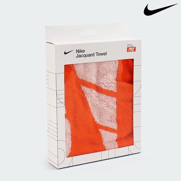 Nike Jacquard Sports Towel Unisex Training Tennis Gym Towel Orange IF0600-836