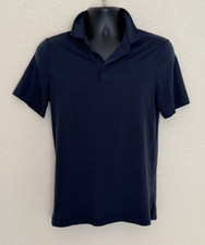 Lululemon Evolution Polo Men S/M Navy Blue Breathable Stretch Performance Golf