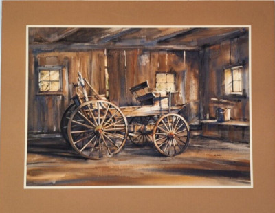 Original Painting - 22'' X 28'' -  Famed Artist Howard Rees - Double Matted