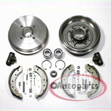 Bremstrommeln Ø 203 mm + Backen Radlager Radzylinder hinten für Nissan Micra III