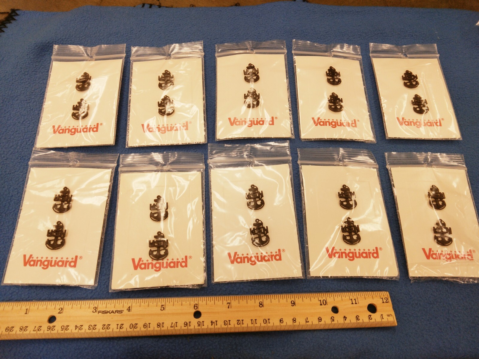 LOT OF 10 PAIRS OF CHIEF PETTY OFFICER CPO BLACK COLOR PINS US NAVY ...