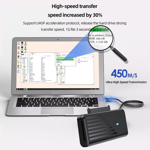 USB3.0 To SATA Adapter Cable 5Gbps 2.5/3.5 Inch External Adapter (NGFF) - Bild 4 von 9