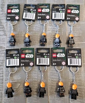 LEGO LOT of 10 Star Wars Keychain Fennec Shand (854245) Boba Fett NEW Tags NWT